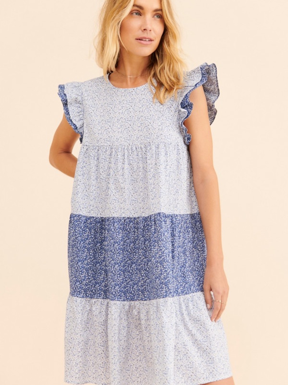 English Factory Ruffle Tiered Mini Dress - Picture 4 of 7